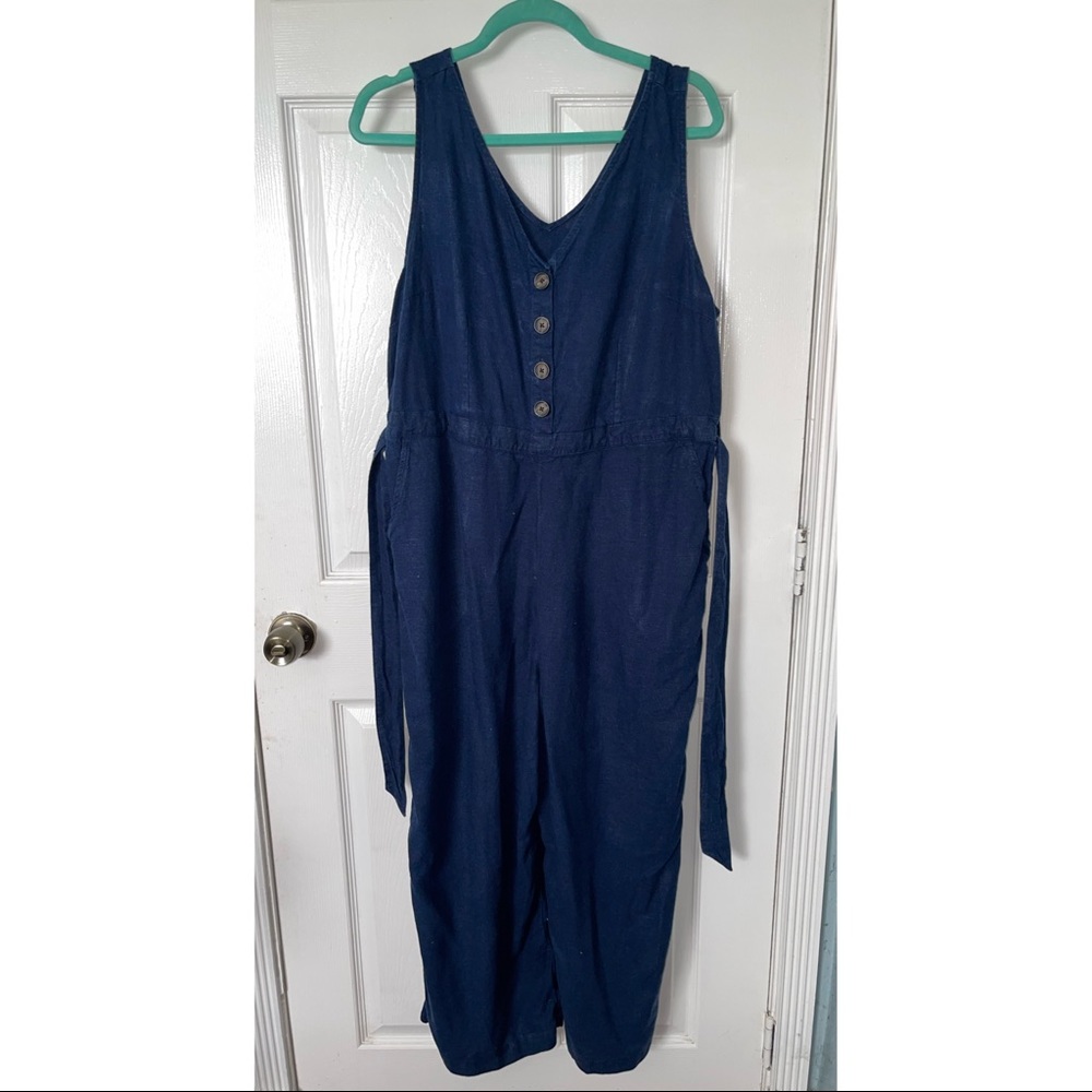 Nave button down jumpsuit